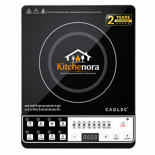 Kitchenora 2000W Induction Cooktop with Smart Preset Cooking