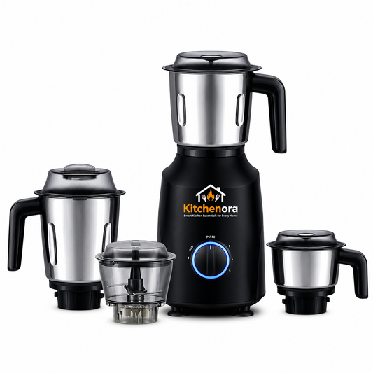 Kitchenora Intelligent Mixer Grinder with 4 Jars & Chopper
