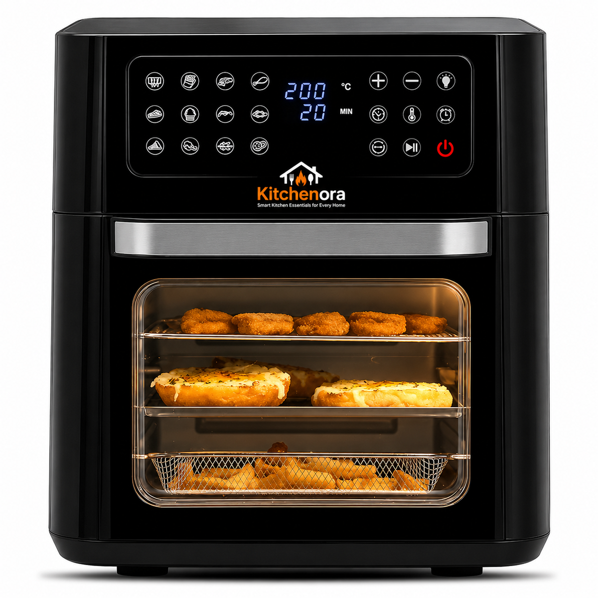 Kitchenora 12L Digital Air Fryer Oven with 12 Preset Menus