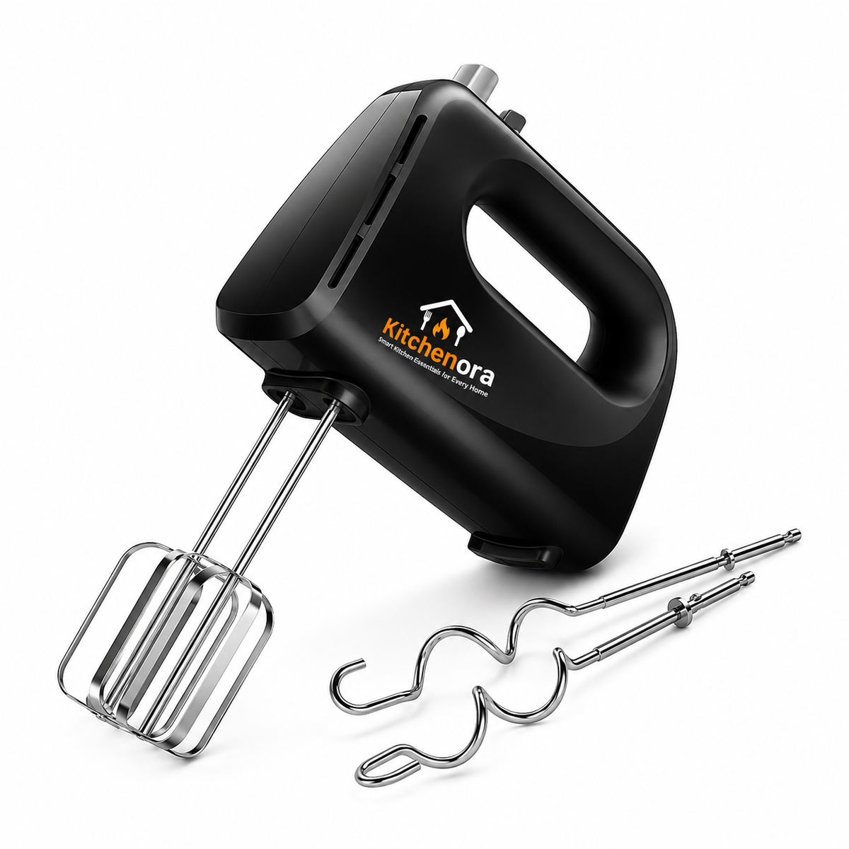 Kitchenora 300W Electric Hand Mixer with Beaters & Dough Hooks