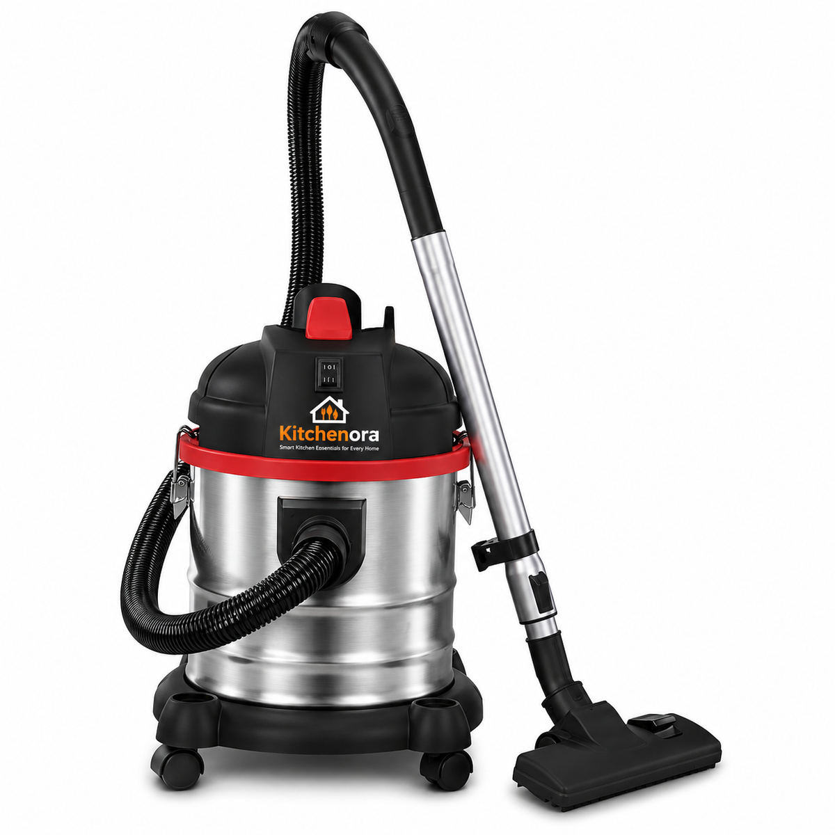 Kitchenora Stainless Steel Wet & Dry Vacuum Cleaner with Blower Function
