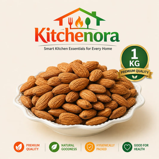 Kitchenora 1KG Premium Almonds Pack